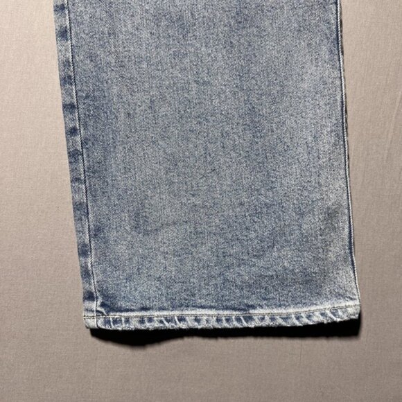 PAIGE Sasha Wide Leg Jeans Womens 25 Khristen Distressed Wash Blue High Rise - Picture 5 of 16